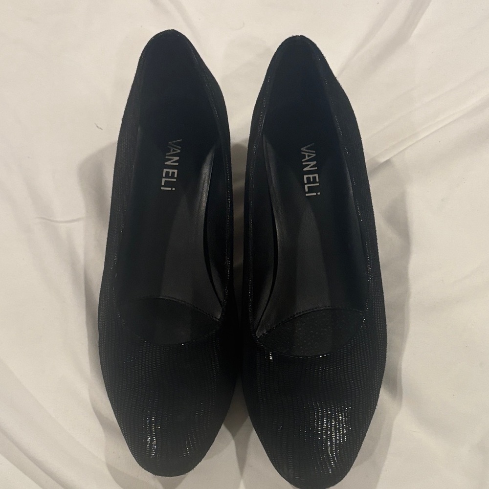 Vaneli Women's Elegant Black Loafers